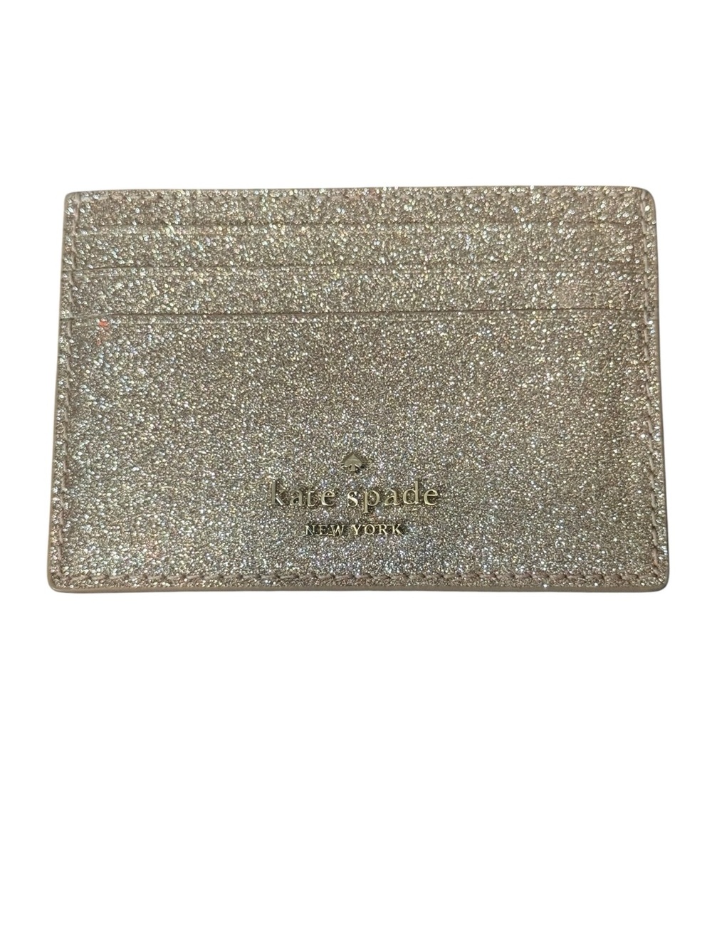 kate spade Sparkling Rose Gold Card Holder